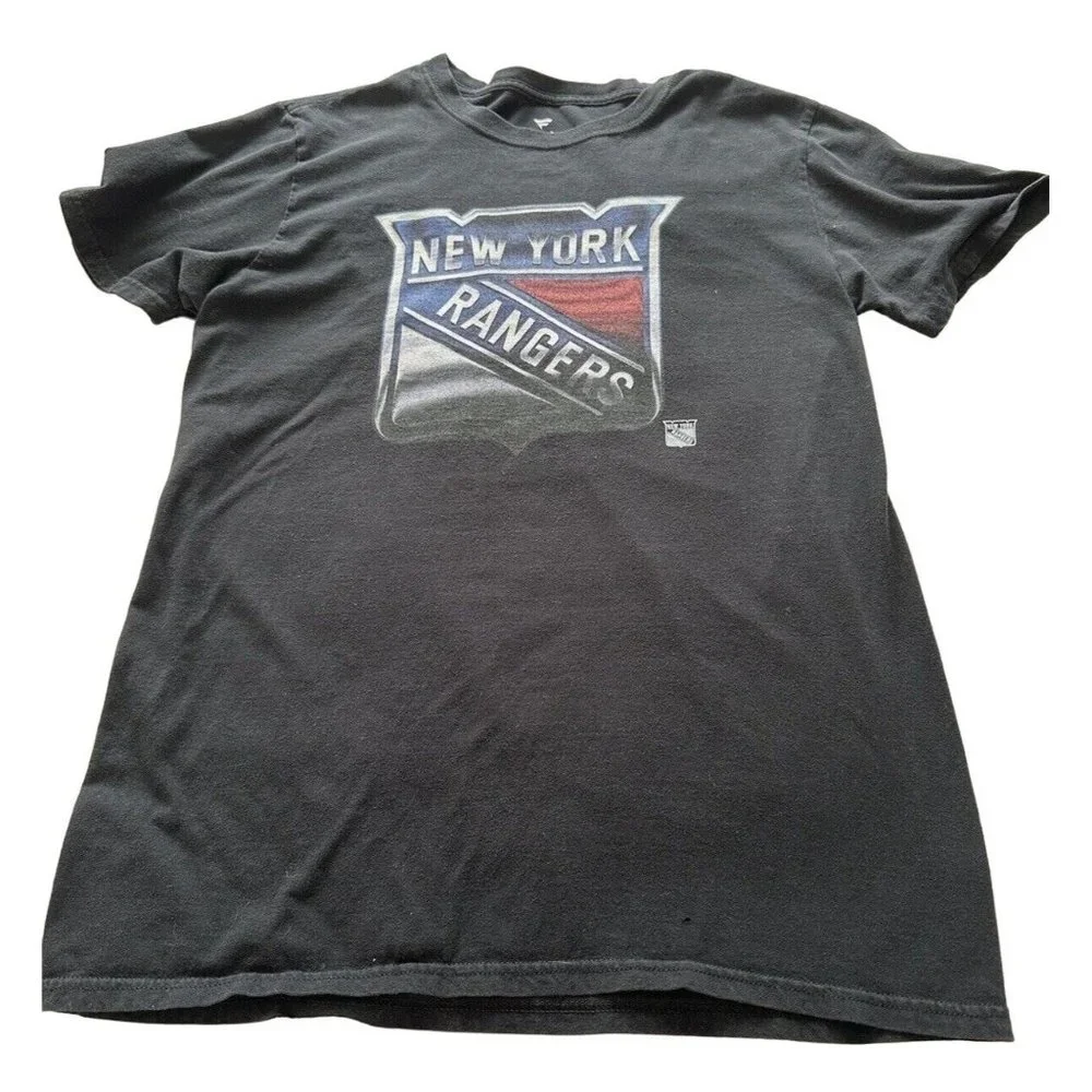 Fanatics New York Rangers Shirt #48 SZ Med Mario Lemieux Hockey NHL Short Sleeve - Picture 1 of 9